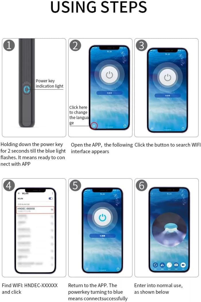 Visual Ear Wax Removal Tool with LED WiFi Camera